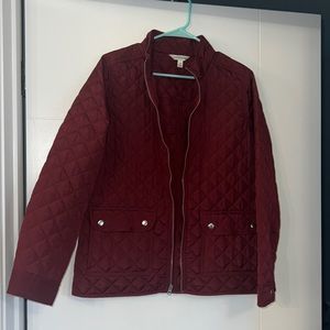 Croft & Barrow Medium Burgundy lightweight jacket